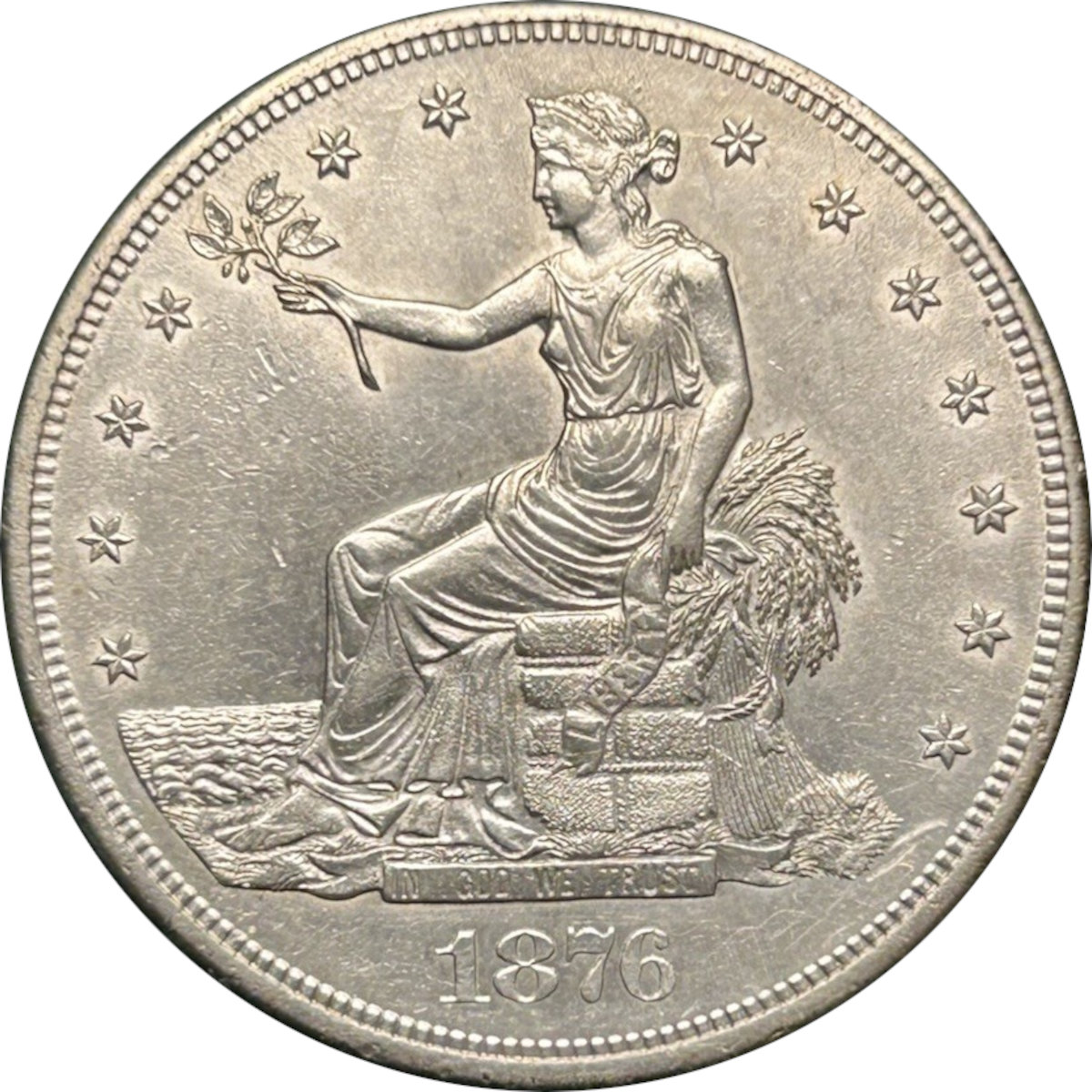 1876-S-T$1-Trade-Dollar-#5---Type-I-Obverse-Type-I-Reverse